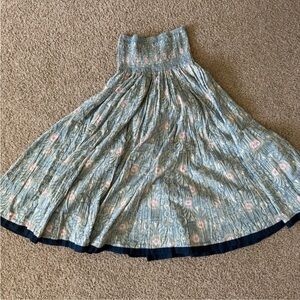 Stunning Vintage Full Flowing Boho Cottagecore Floral Midi Maxi Skirt• S/M